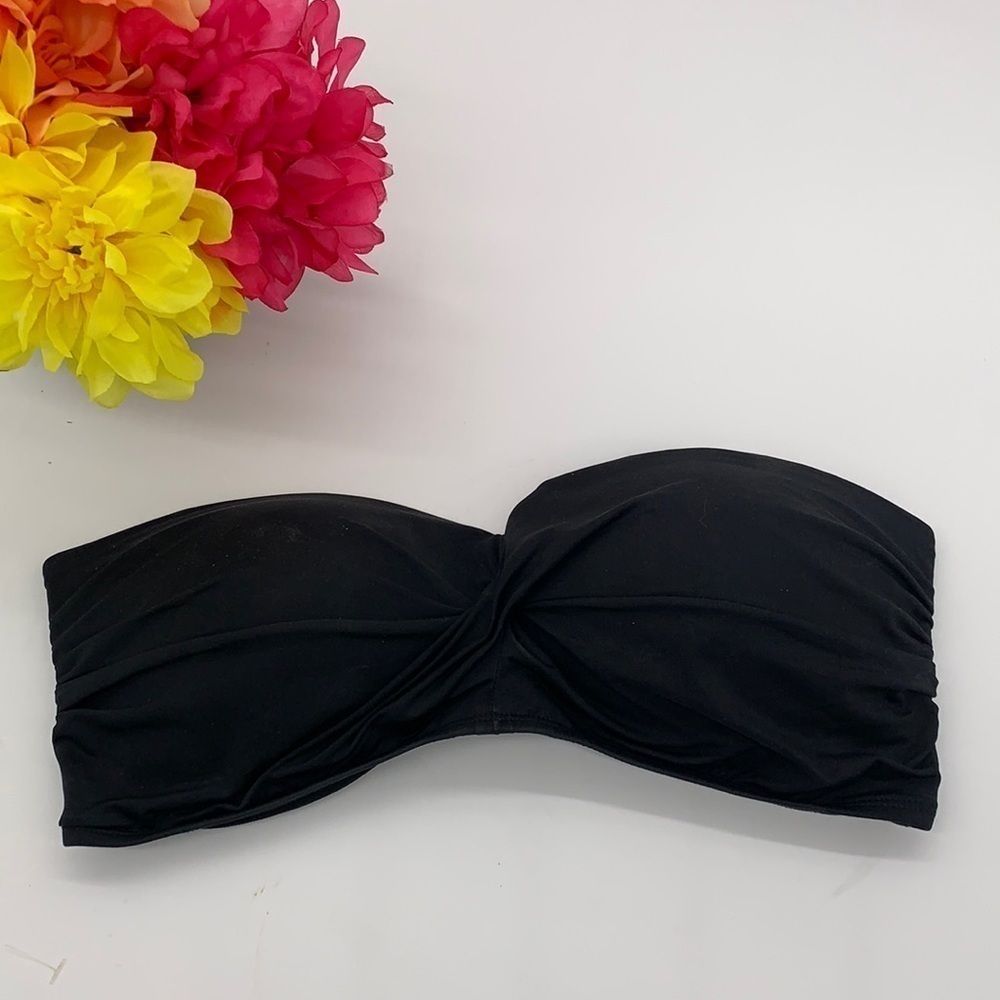 Kona Sol Black Swimsuit Top - Sz D/DD SW2063